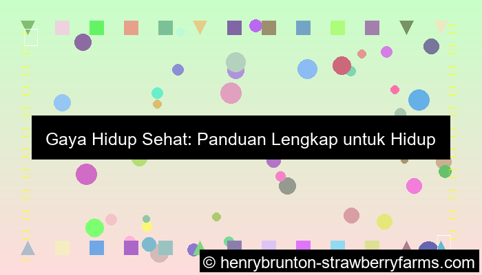 grafik gaya hidup sehat