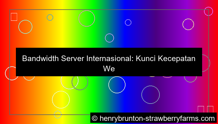 visual bandwidth server internasional