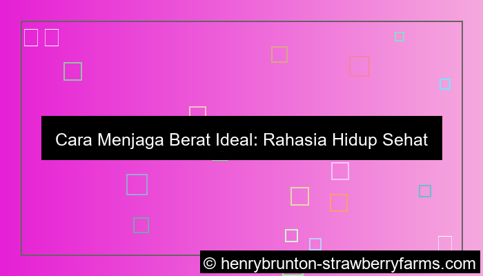 visual menjaga berat ideal