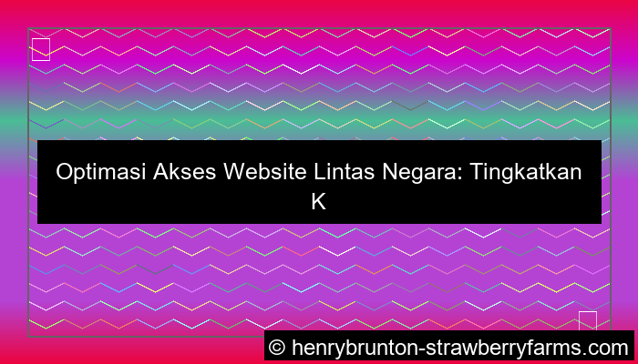 grafik optimasi akses website lintas negara