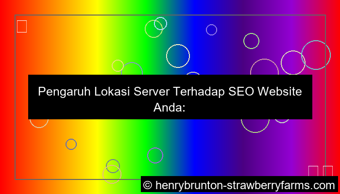 visual pengaruh lokasi server untuk SEO