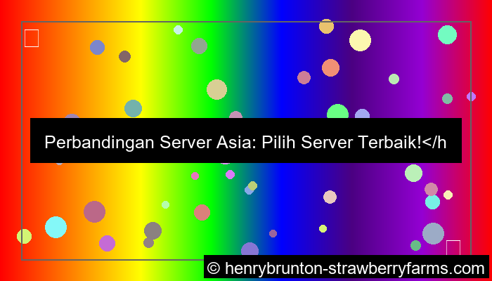 perbandingan server asia