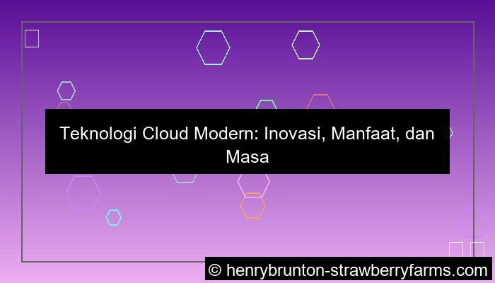 teknologi cloud modern