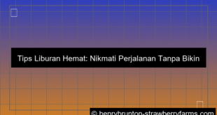 tips liburan hemat