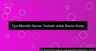 gambar tips memilih server terbaik