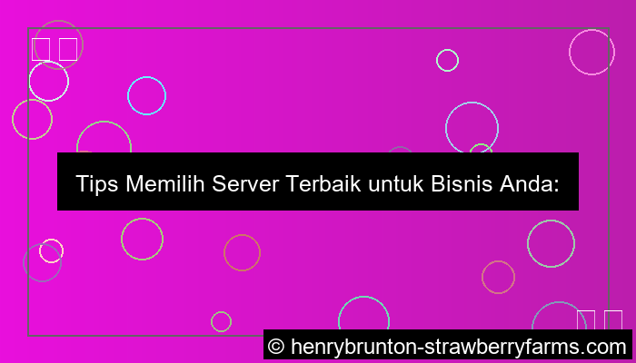 gambar tips memilih server terbaik