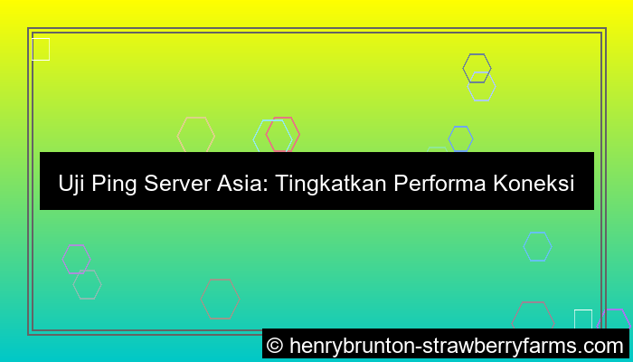 desain uji ping server asia